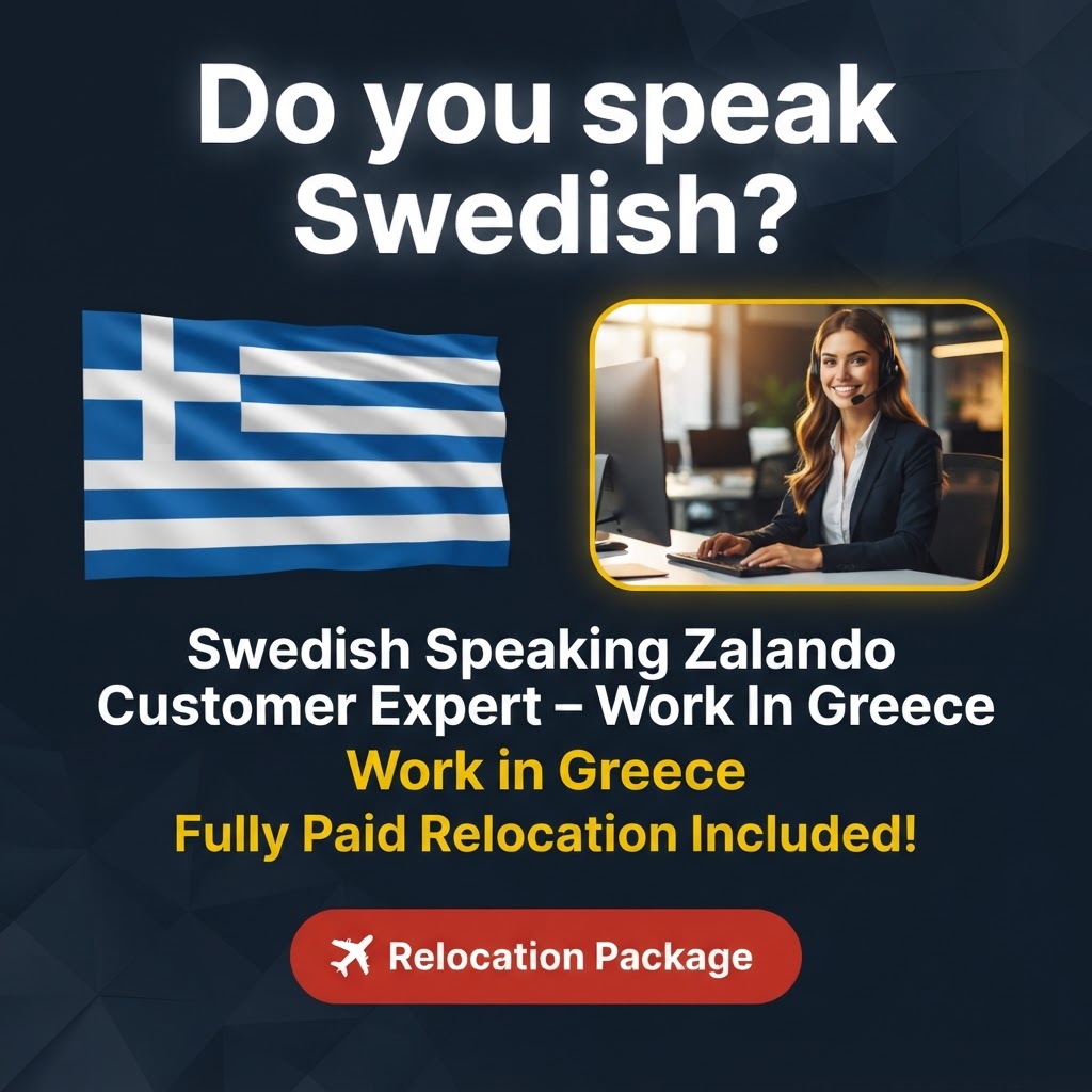Swedish Speaking Zalando Customer Expert – Work In Greece job in Greece - Mercier Consultancy
