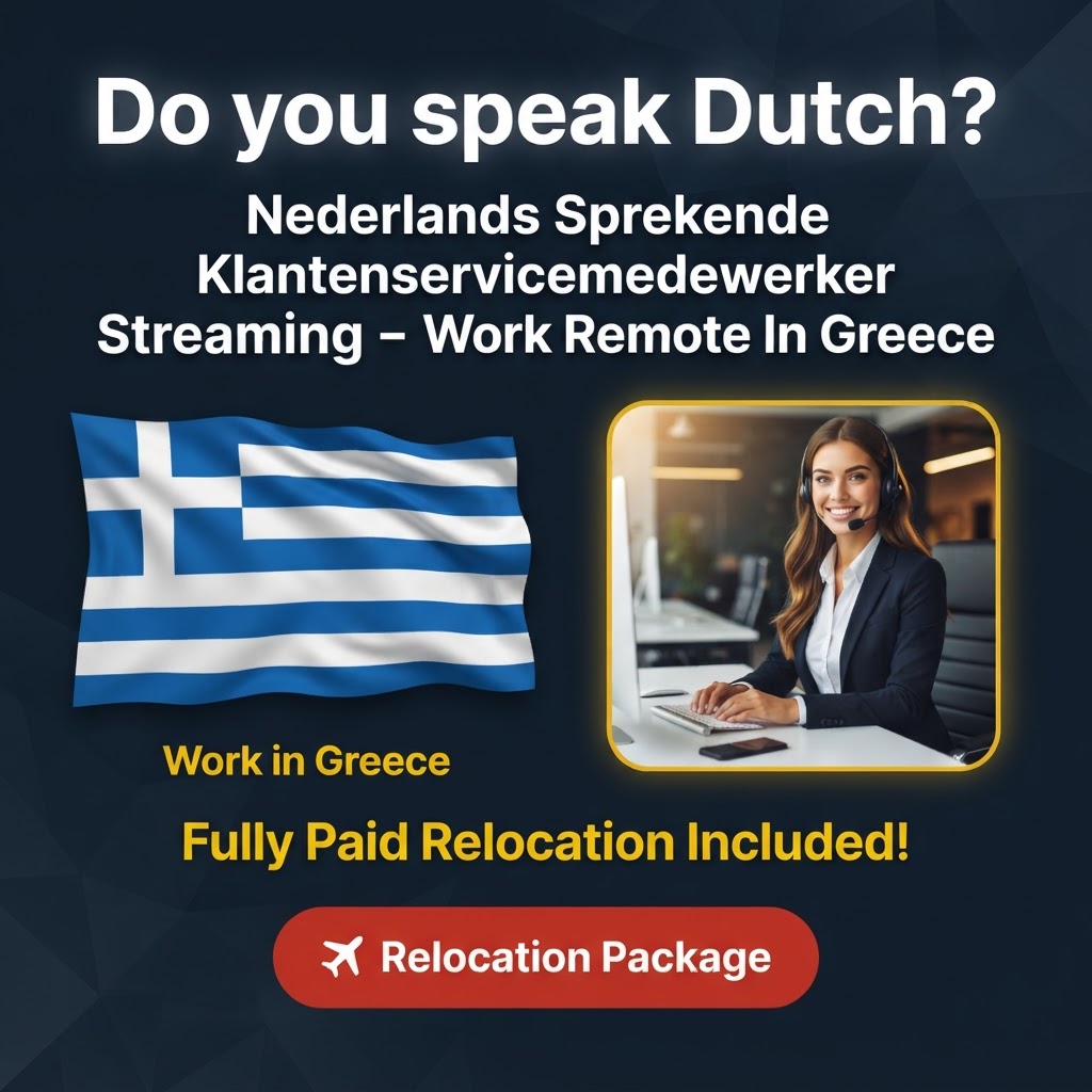 Nederlands Sprekende Klantenservicemedewerker Streaming – Work Remote In Greece job in Greece - Mercier Consultancy