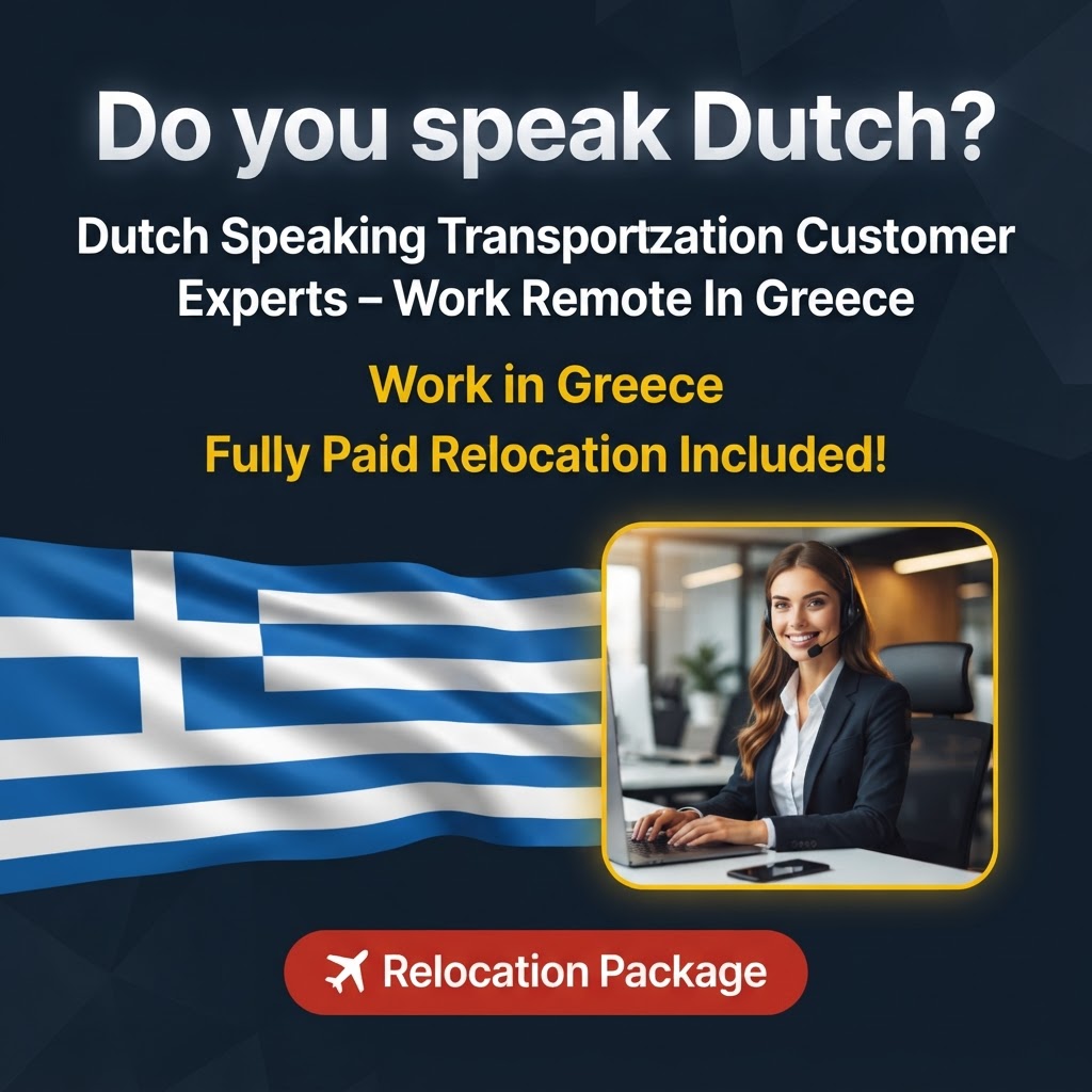 Dutch Speaking Transportation Customer Experts – Work Remote In Greece job in Greece - Mercier Consultancy