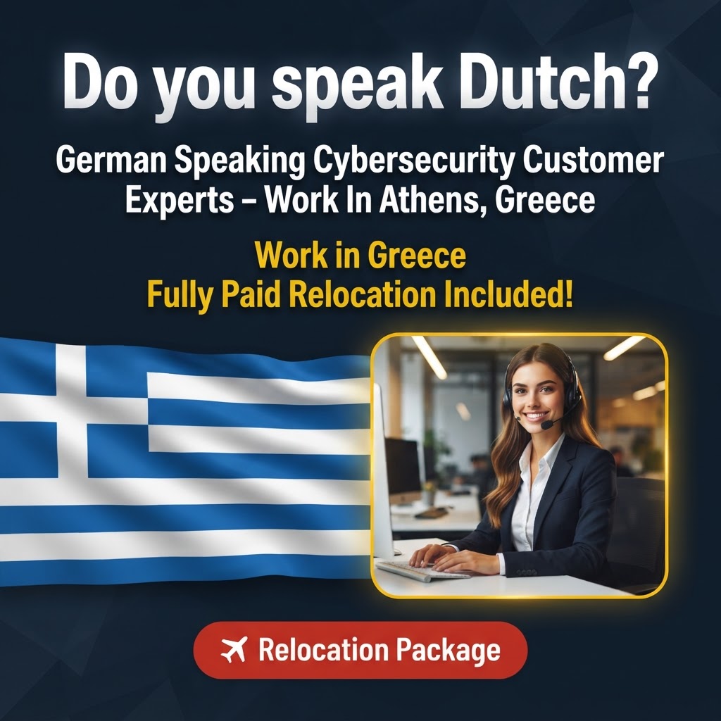 German Speaking Cybersecurity Customer Experts – Work In Athens, Greece job in Greece - Mercier Consultancy