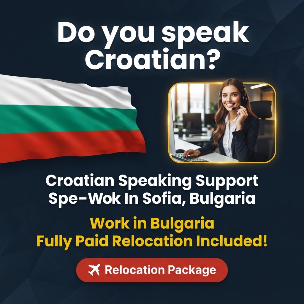 Croatian Speaking Support Specialist – Work In Sofia, Bulgaria job in Bulgaria - Mercier Consultancy