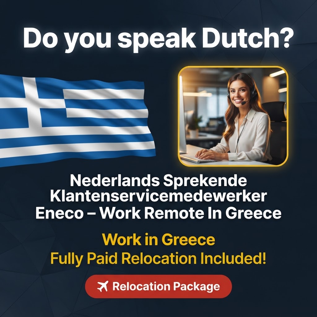 Nederlands Sprekende Klantenservicemedewerker Eneco – Work Remote In Greece job in Greece - Mercier Consultancy