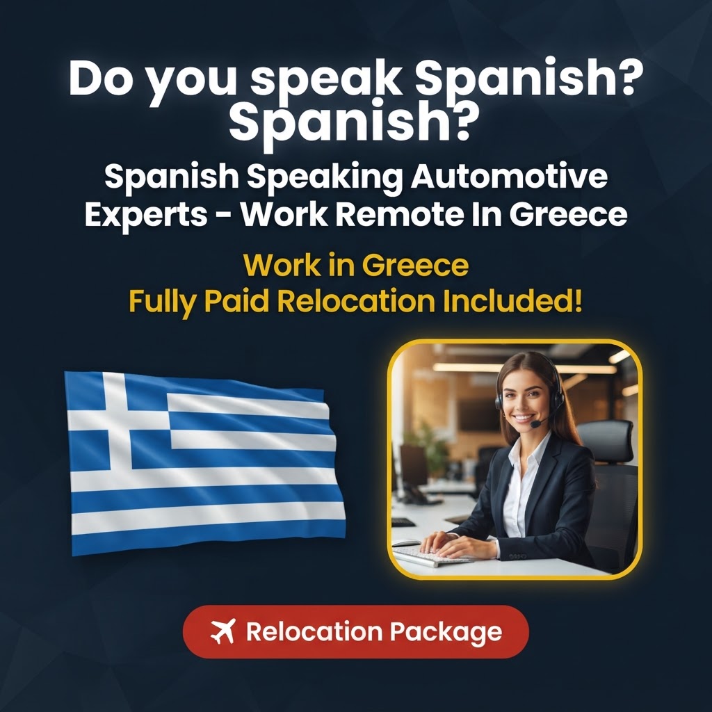 Spanish Speaking Automotive Experts – Work Remote In Greece job in Greece - Mercier Consultancy