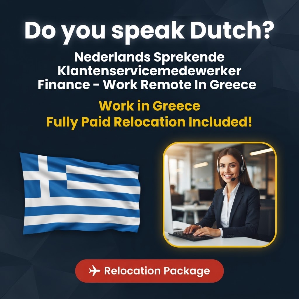 Nederlands Sprekende Klantenservicemedewerker Finance – Work Remote In Greece job in Greece - Mercier Consultancy