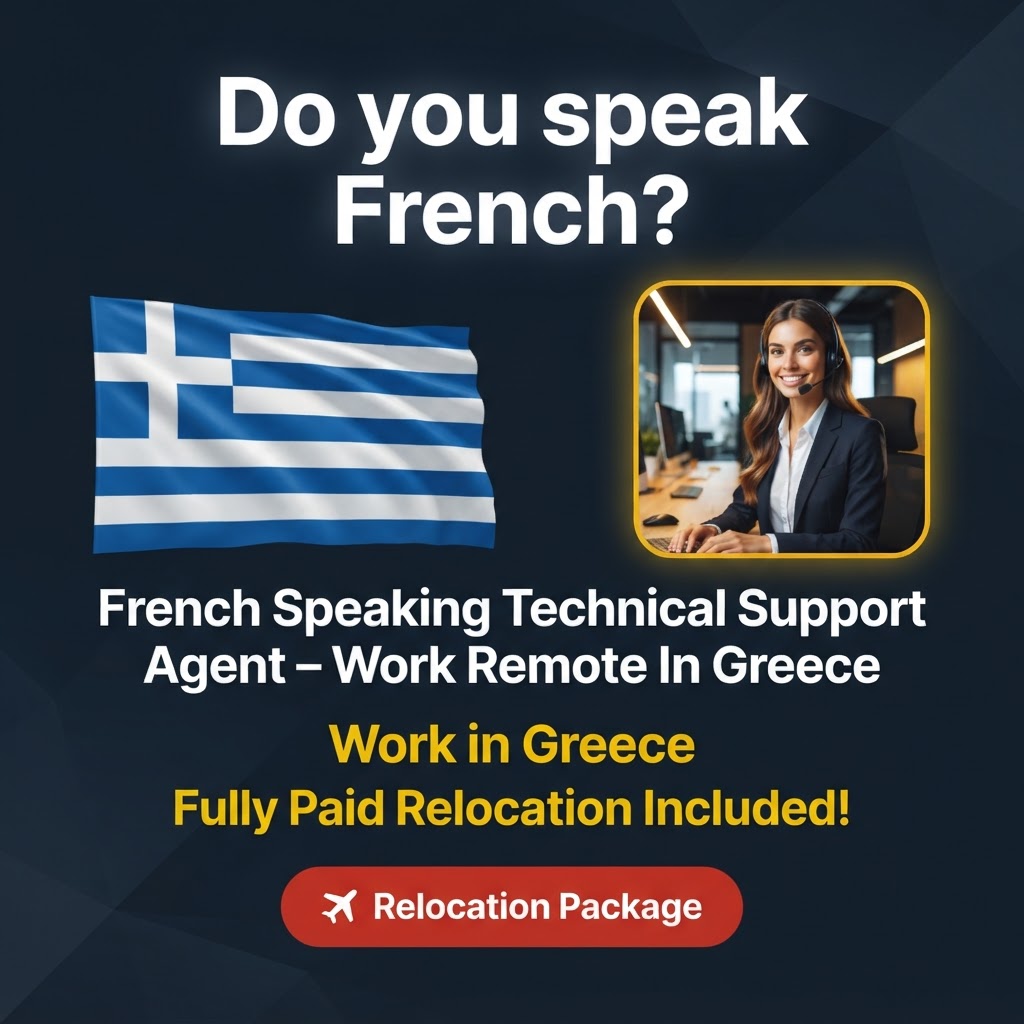 French Speaking Technical Support Agent – Work Remote In Greece