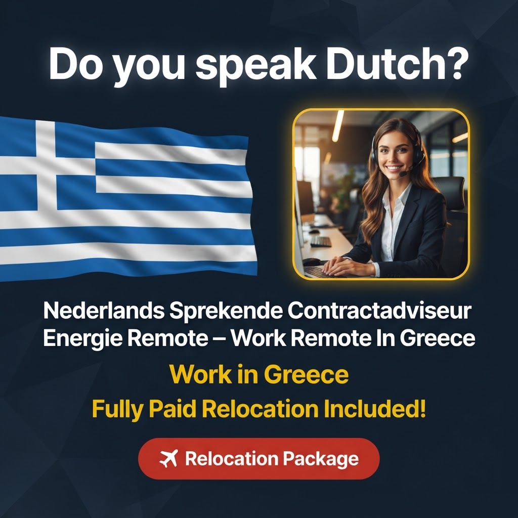 Nederlands Sprekende Contractadviseur Energie Remote – Work Remote In Greece job in Greece - Mercier Consultancy
