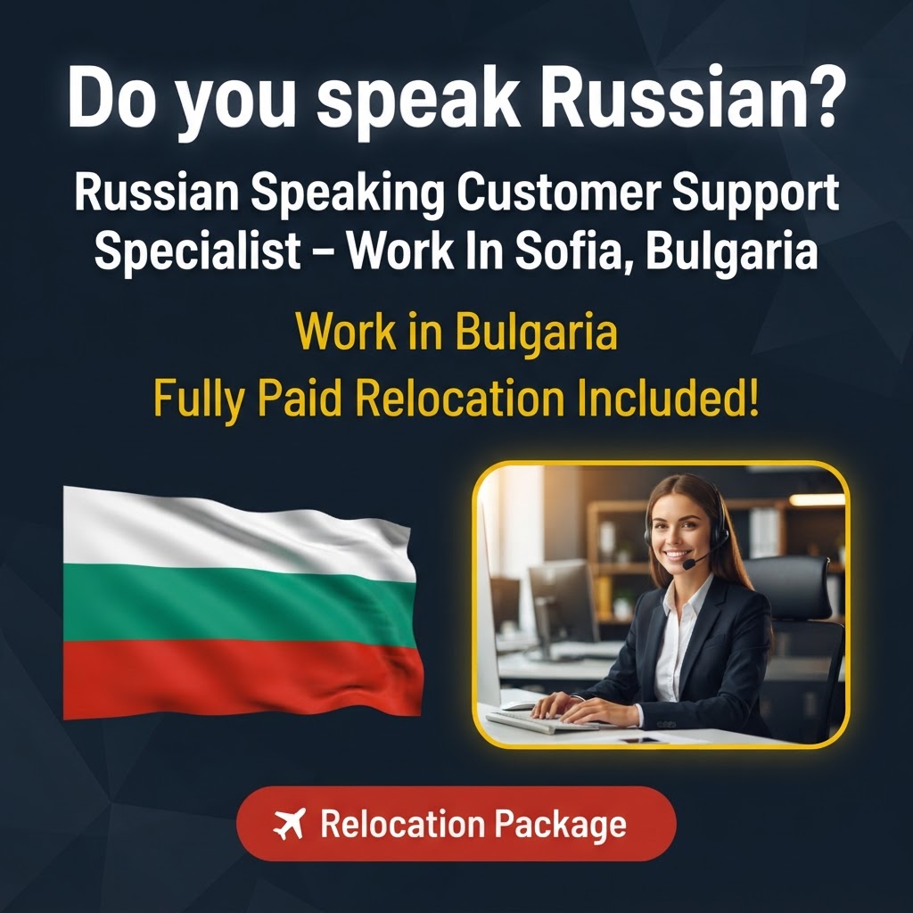 Russian Speaking Customer Support Specialist – Work In Sofia, Bulgaria job in Bulgaria - Mercier Consultancy