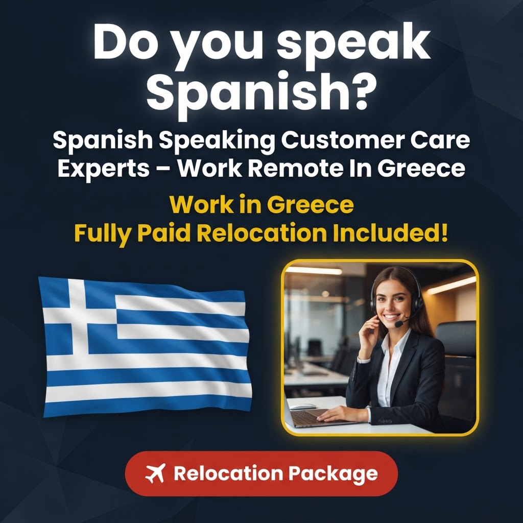 Spanish Speaking Customer Care Experts – Work Remote In Greece job in Greece - Mercier Consultancy