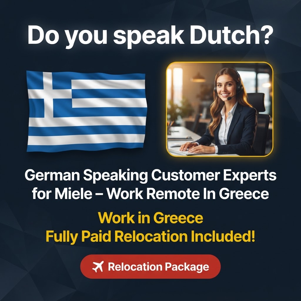 German Speaking Customer Experts for Miele – Work Remote In Greece job in Greece - Mercier Consultancy