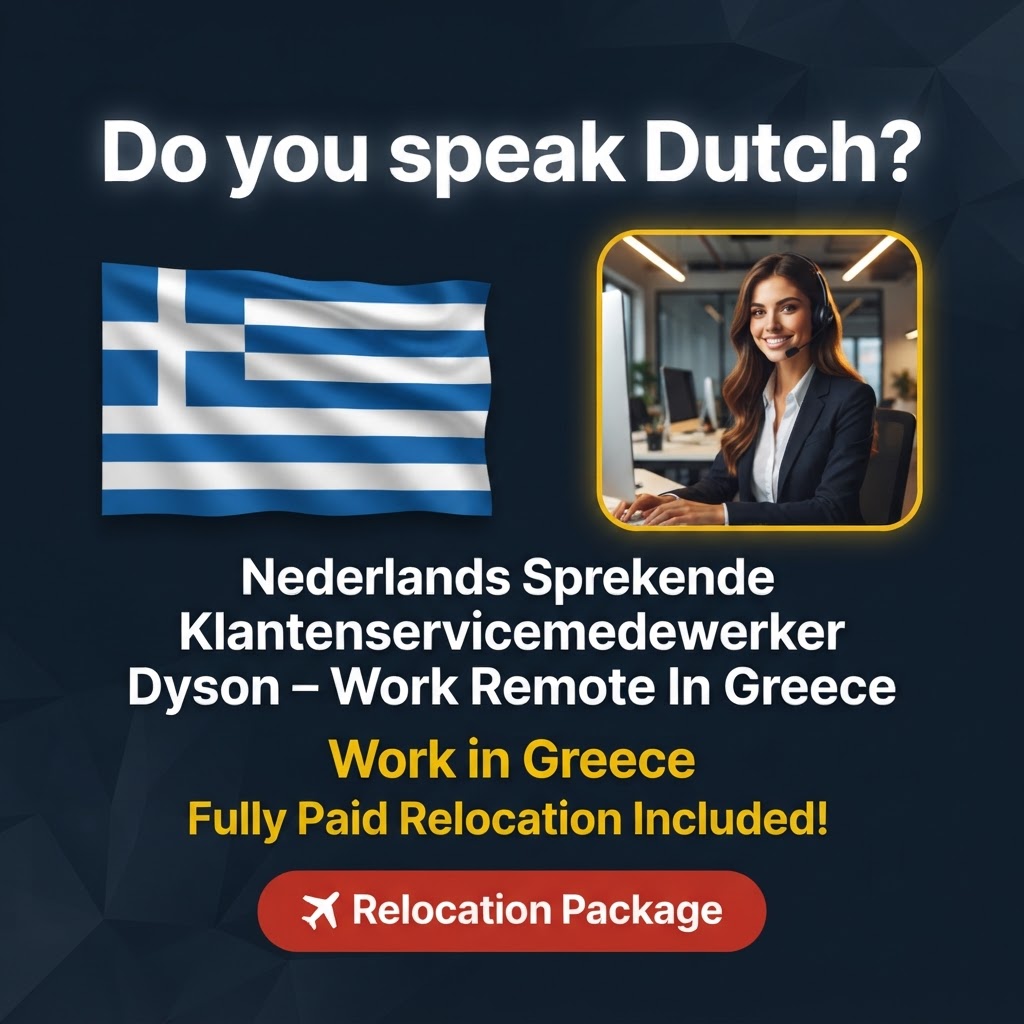 Nederlands Sprekende Klantenservicemedewerker Dyson – Work Remote In Greece job in Greece - Mercier Consultancy
