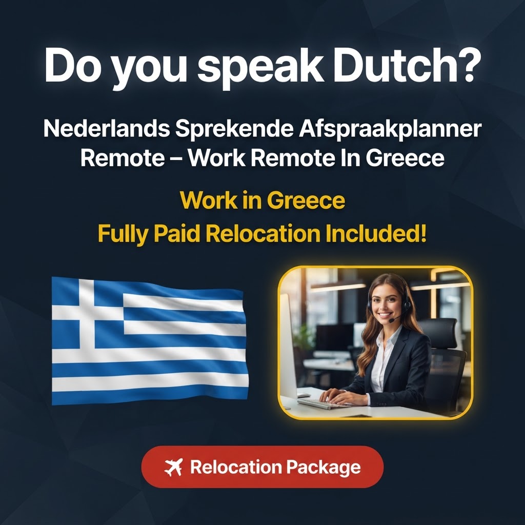 Nederlands Sprekende Afspraakplanner Remote – Work Remote In Greece job in Greece - Mercier Consultancy