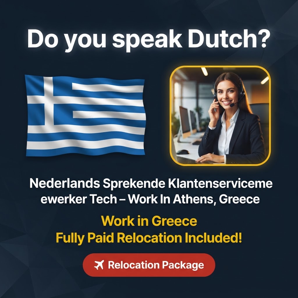 Nederlands Sprekende Klantenservicemedewerker Tech – Work In Athens, Greece job in Greece - Mercier Consultancy