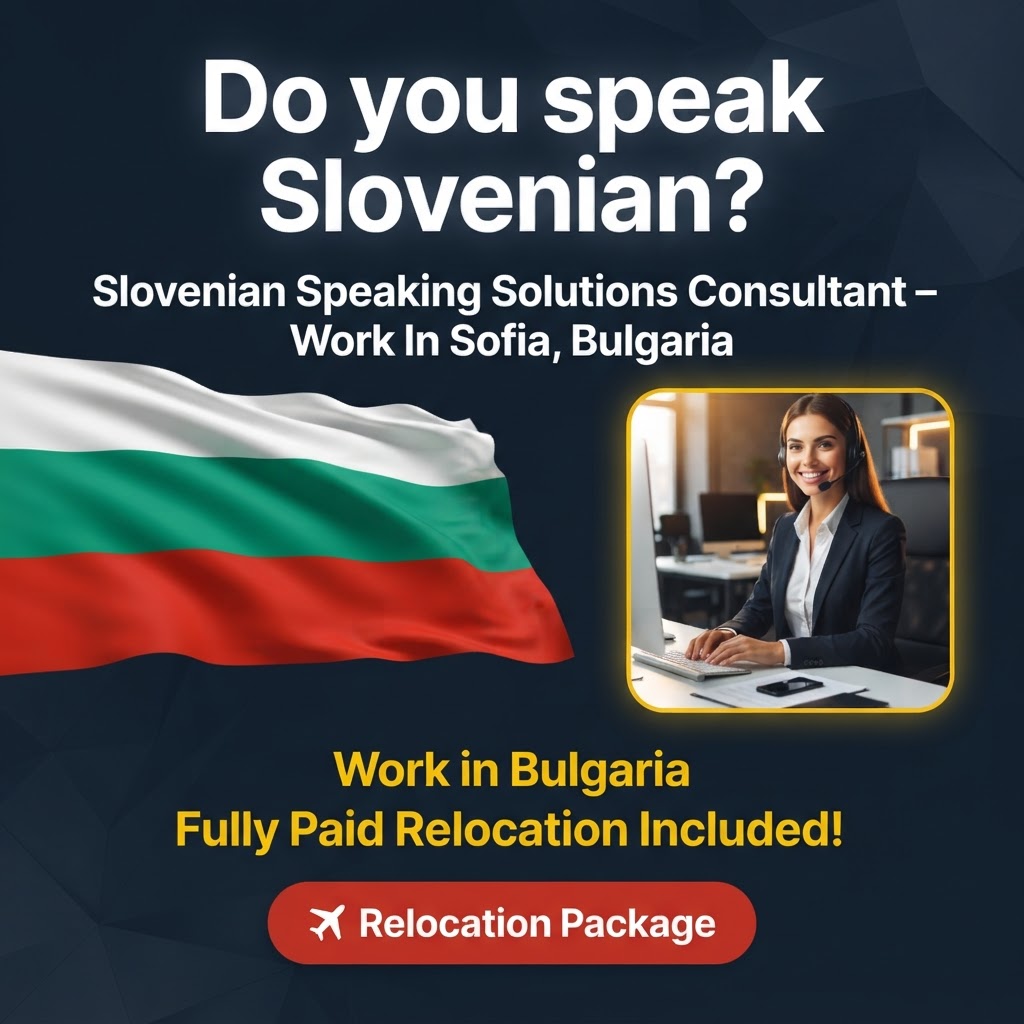 Slovenian Speaking Solutions Consultant – Work In Sofia, Bulgaria job in Bulgaria - Mercier Consultancy