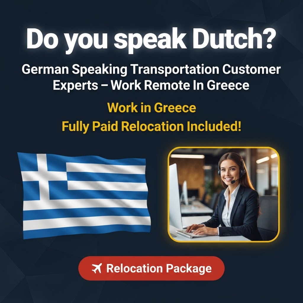 German Speaking Transportation Customer Experts – Work Remote In Greece job in Greece - Mercier Consultancy