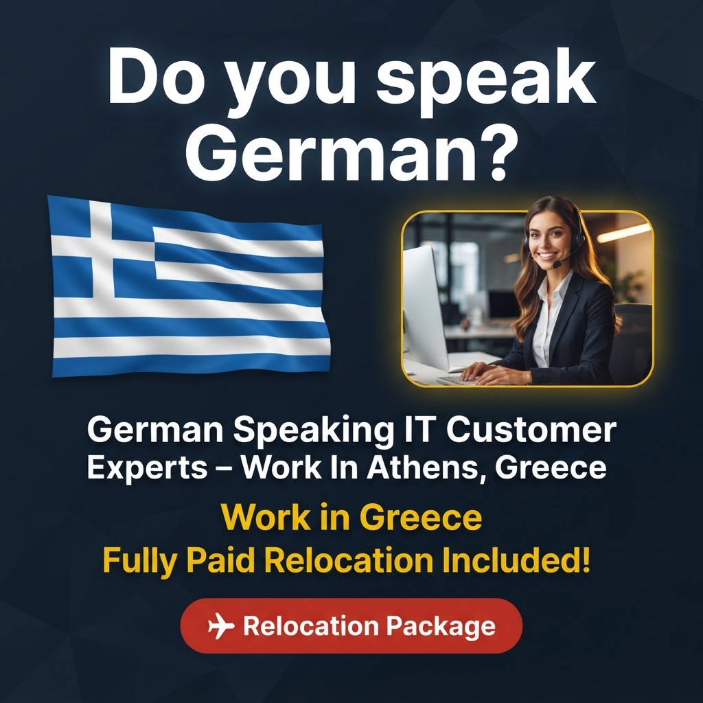 German Speaking IT Customer Experts – Work In Athens, Greece job in Greece - Mercier Consultancy