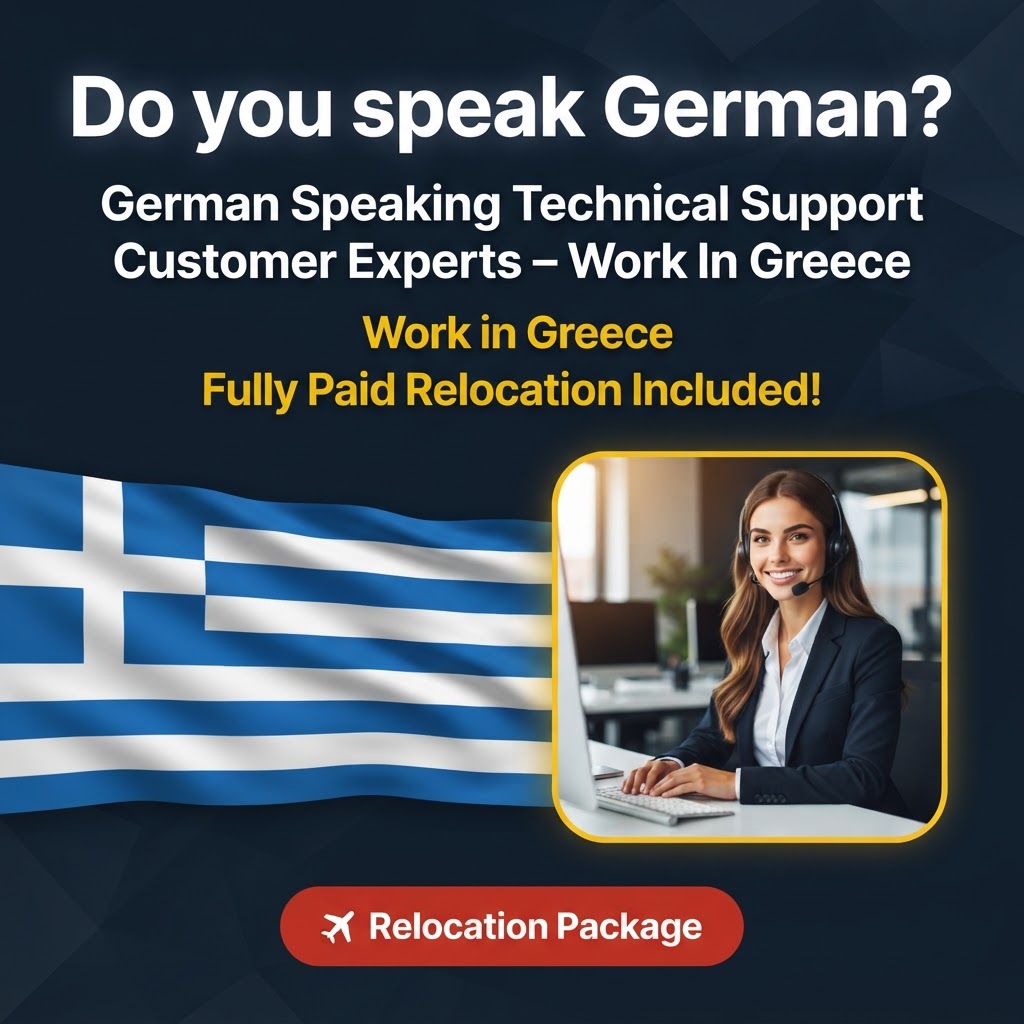 German Speaking Technical Support Customer Experts – Work In Greece job in Greece - Mercier Consultancy