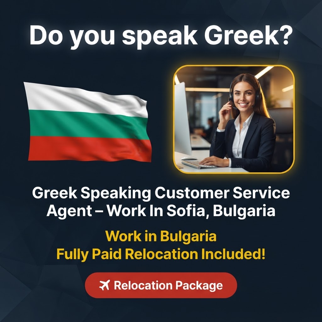 Greek Speaking Customer Service Agent – Work In Sofia, Bulgaria job in Bulgaria - Mercier Consultancy