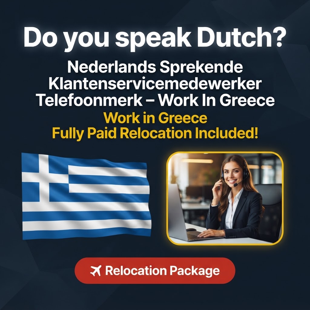 Nederlands Sprekende Klantenservicemedewerker Telefoonmerk – Work In Greece job in Greece - Mercier Consultancy