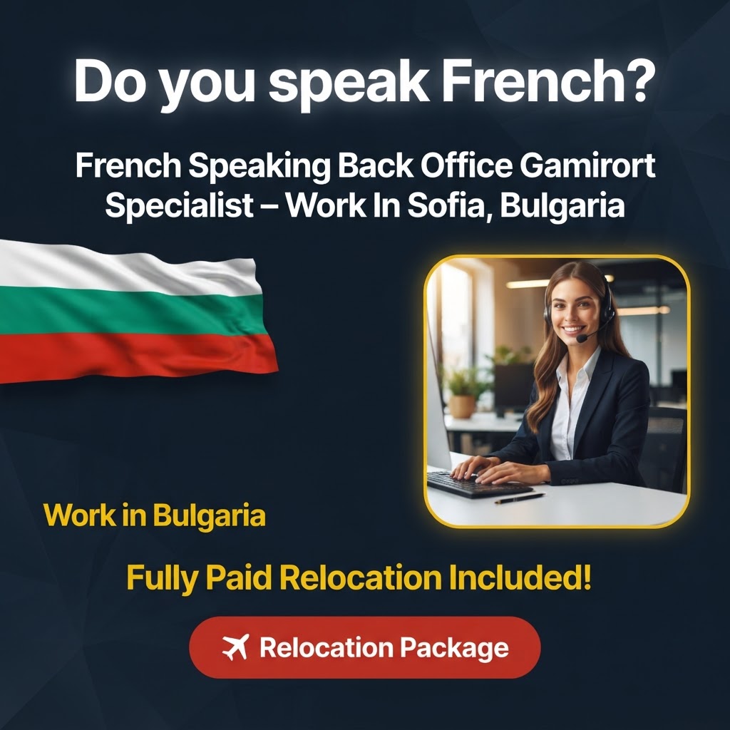 French Speaking Back Office Gaming Support Specialist – Work In Sofia, Bulgaria job in Bulgaria - Mercier Consultancy