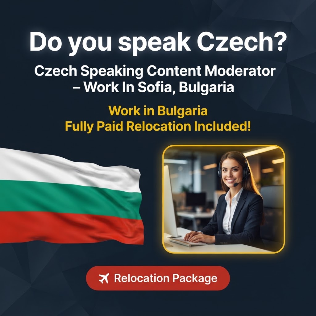 Czech Speaking Content Moderator – Work In Sofia, Bulgaria job in Bulgaria - Mercier Consultancy
