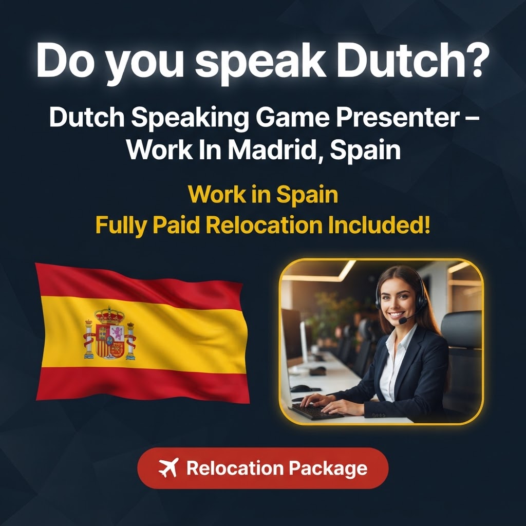 Dutch Speaking Game Presenter – Work In Madrid, Spain job in Spain - Mercier Consultancy