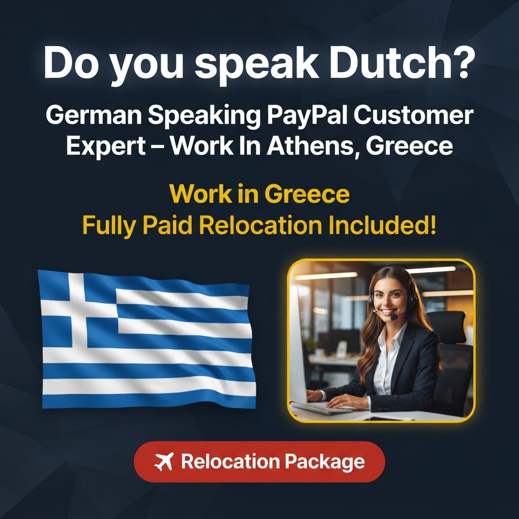 German Speaking PayPal Customer Expert – Work In Athens, Greece job in Greece - Mercier Consultancy