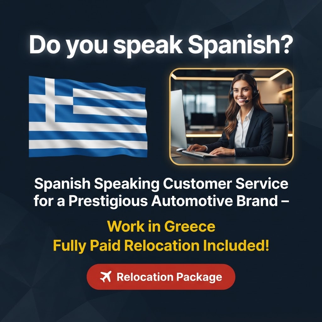 Spanish Speaking Customer Service for a Prestigious Automotive Brand – Work Remote In Greece job in Greece - Mercier Consultancy