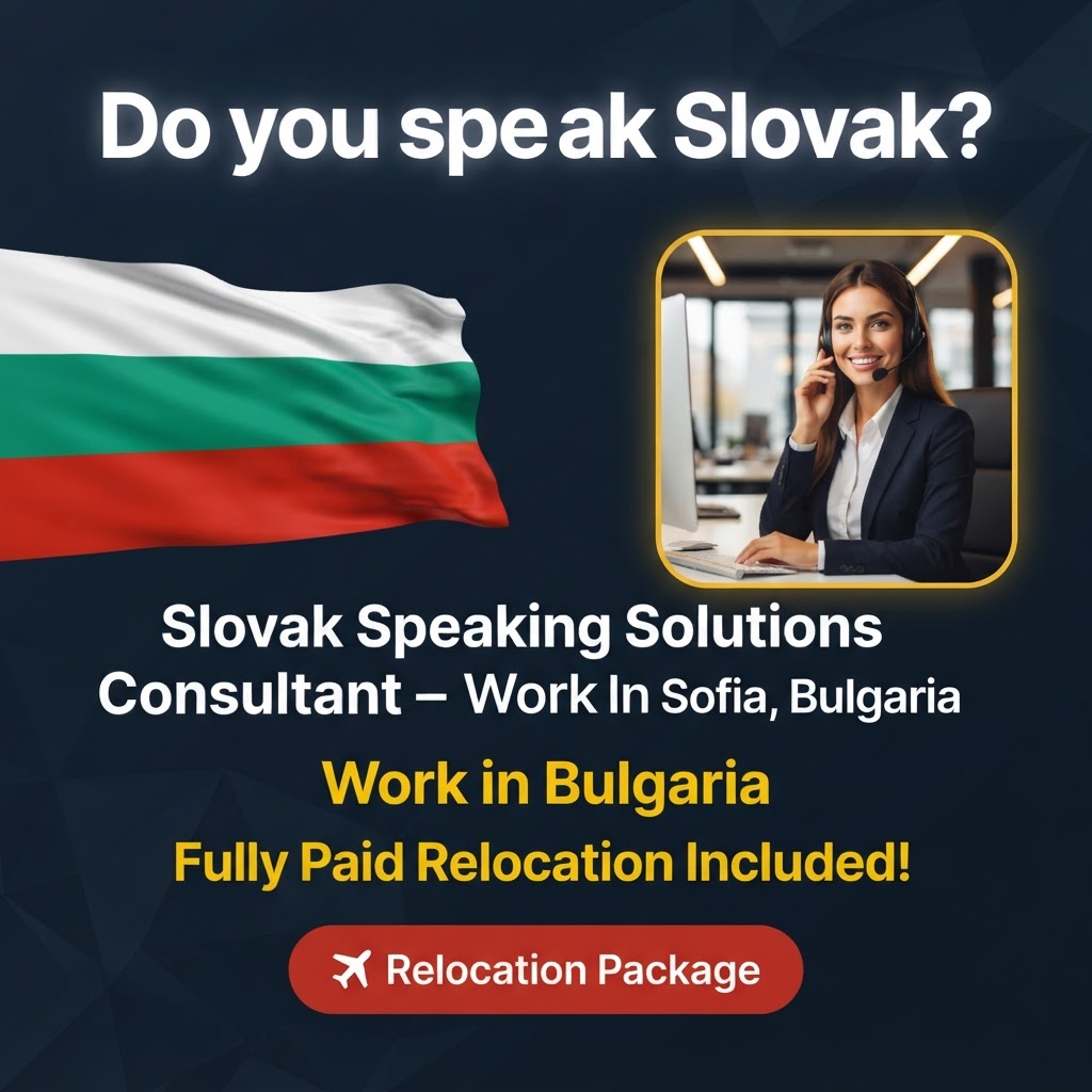 Slovak Speaking Solutions Consultant – Work In Sofia, Bulgaria job in Bulgaria - Mercier Consultancy