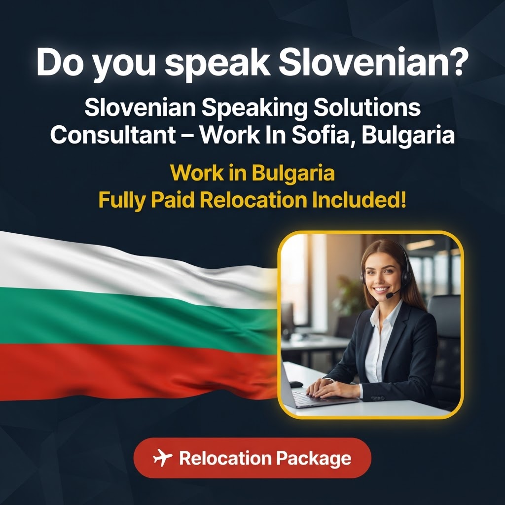 Slovenian Speaking Solutions Consultant – Work In Sofia, Bulgaria job in Bulgaria - Mercier Consultancy