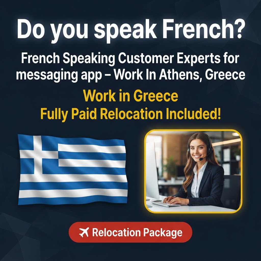 French Speaking Customer Experts for messaging app – Work In Athens, Greece job in Greece - Mercier Consultancy