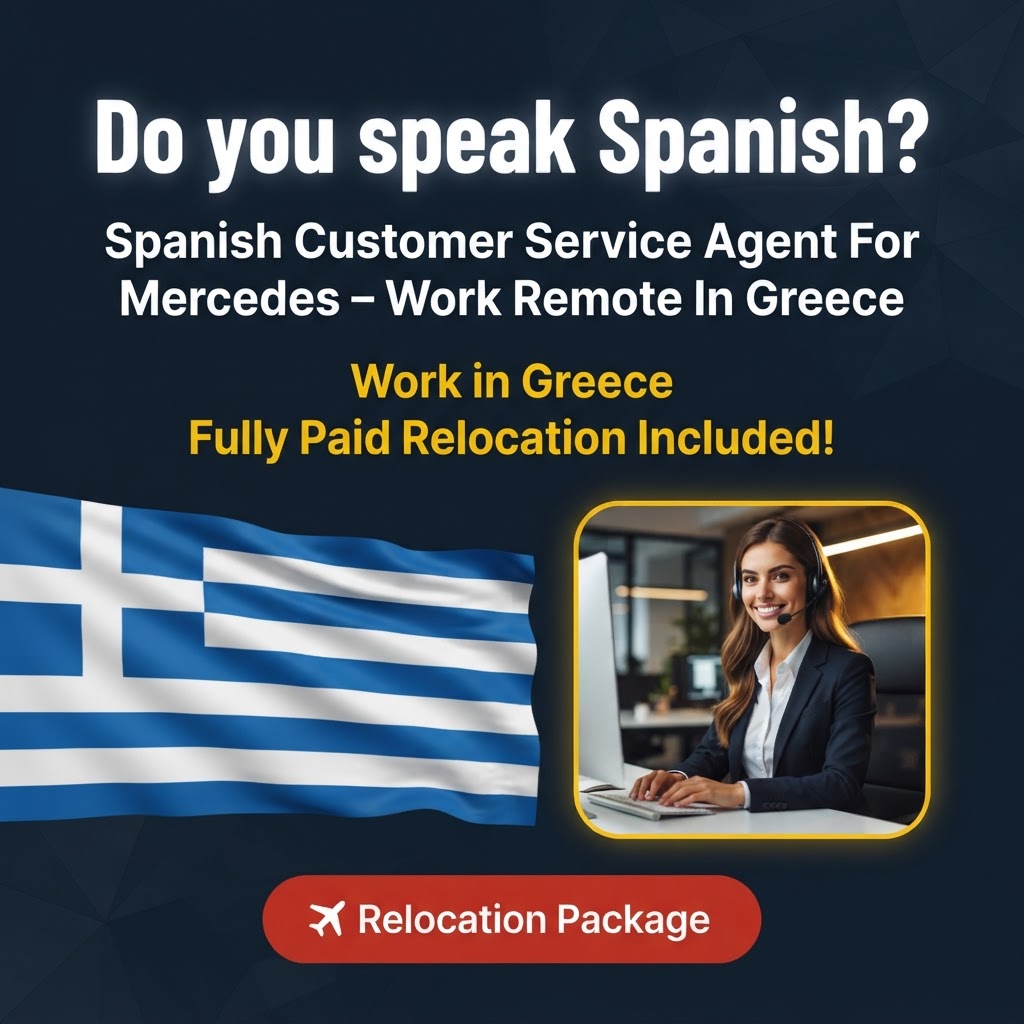 Spanish Customer Service Agent For Mercedes – Work Remote In Greece job in Greece - Mercier Consultancy