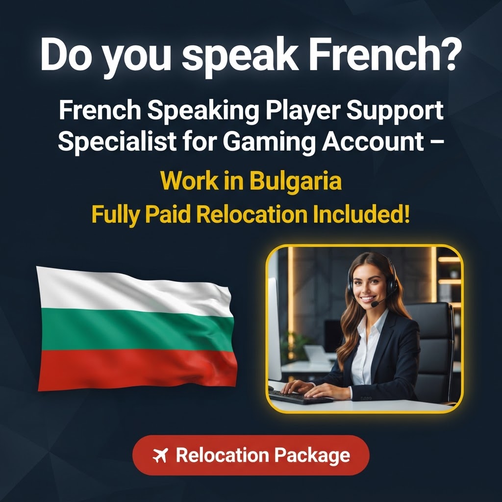 French Speaking Player Support Specialist for Gaming Account – Work In Sofia, Bulgaria job in Bulgaria - Mercier Consultancy
