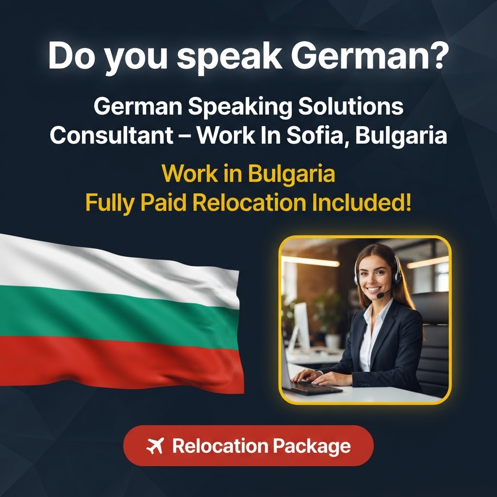 German Speaking Solutions Consultant – Work In Sofia, Bulgaria job in Bulgaria - Mercier Consultancy