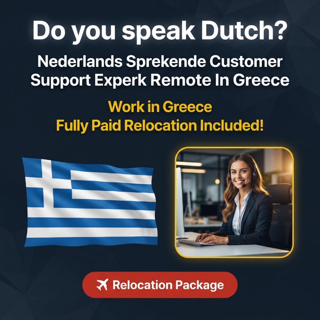 Nederlands Sprekende Customer Support Expert – Work Remote In Greece job in Greece - Mercier Consultancy