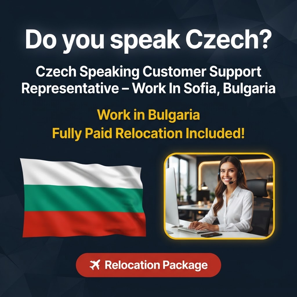 Czech Speaking Customer Support Representative – Work In Sofia, Bulgaria job in Bulgaria - Mercier Consultancy