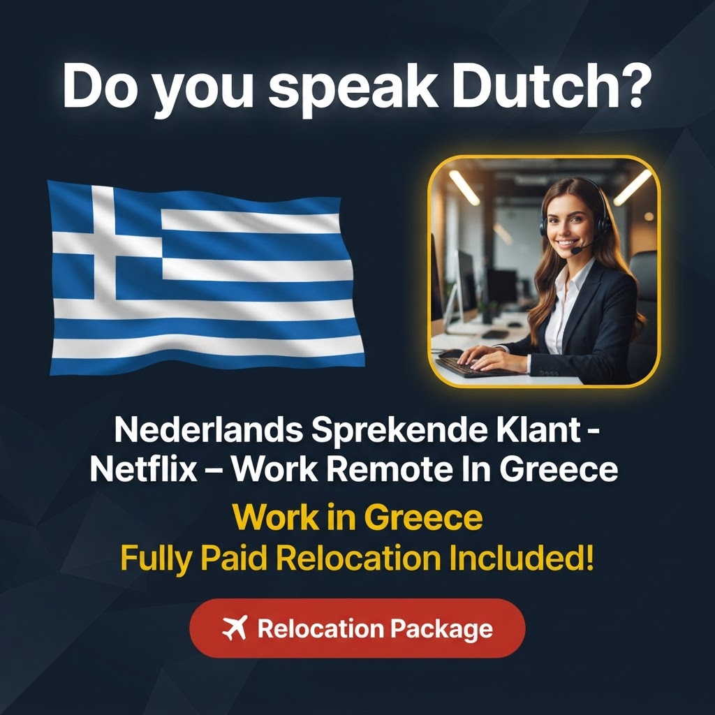 Nederlands Sprekende Klantenservicemedewerker Netflix – Work Remote In Greece job in Greece - Mercier Consultancy