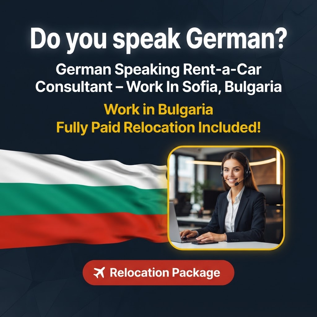 German Speaking Rent-a-Car Consultant – Work In Sofia, Bulgaria job in Bulgaria - Mercier Consultancy