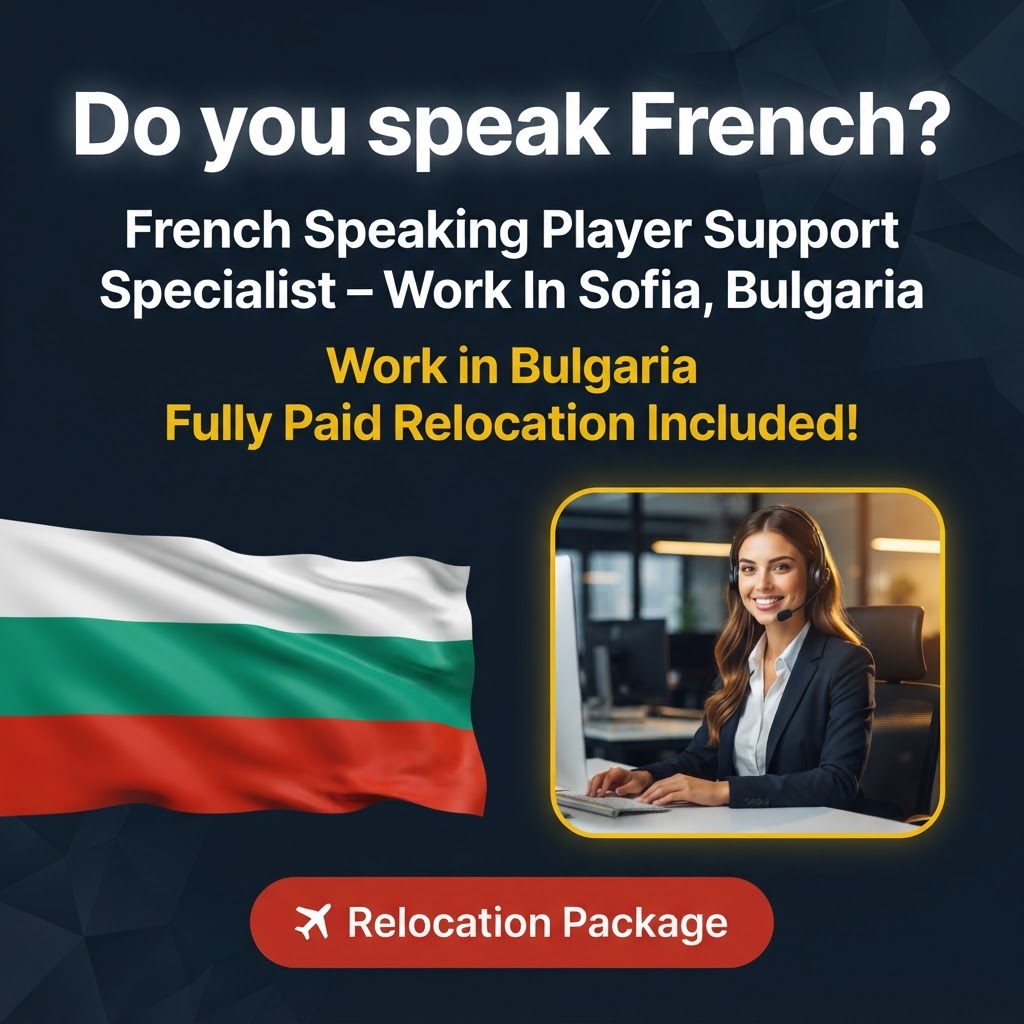 French Speaking Player Support Specialist – Work In Sofia, Bulgaria job in Bulgaria - Mercier Consultancy