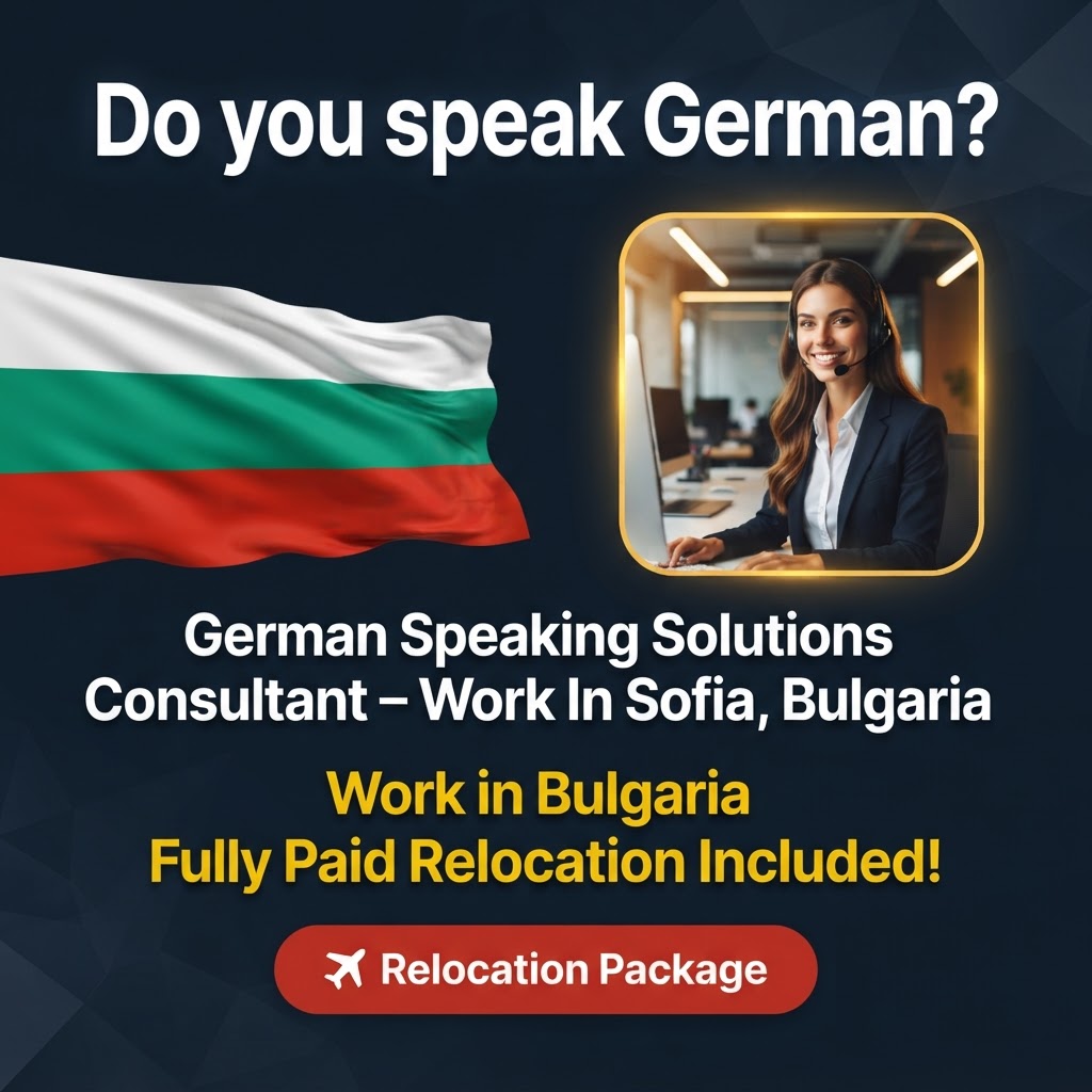 German Speaking Solutions Consultant – Work In Sofia, Bulgaria job in Bulgaria - Mercier Consultancy