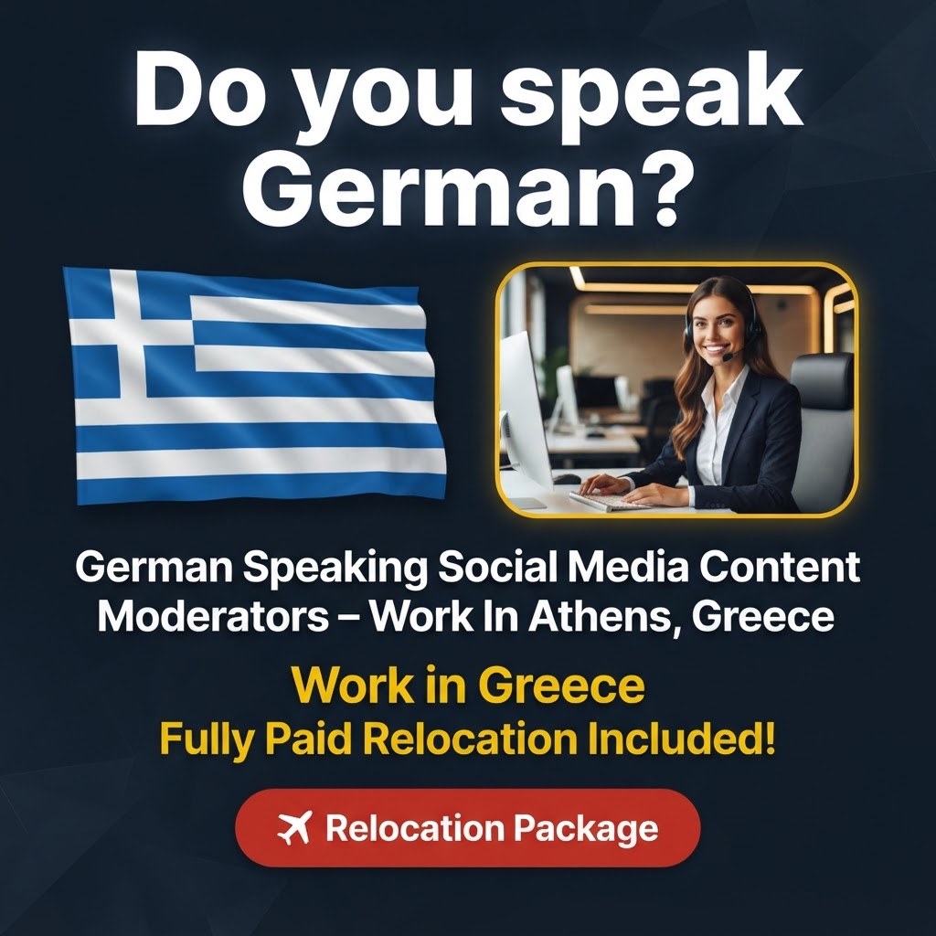 German Speaking Social Media Content Moderators – Work In Athens, Greece job in Greece - Mercier Consultancy
