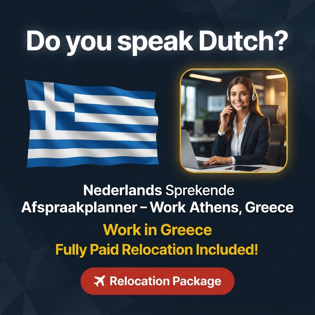 Nederlands Sprekende Afspraakplanner – Work In Athens, Greece job in Greece - Mercier Consultancy