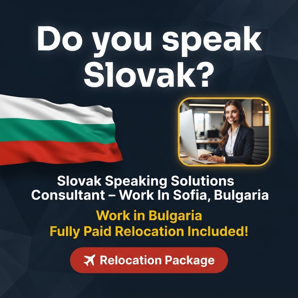 Slovak Speaking Solutions Consultant – Work In Sofia, Bulgaria job in Bulgaria - Mercier Consultancy