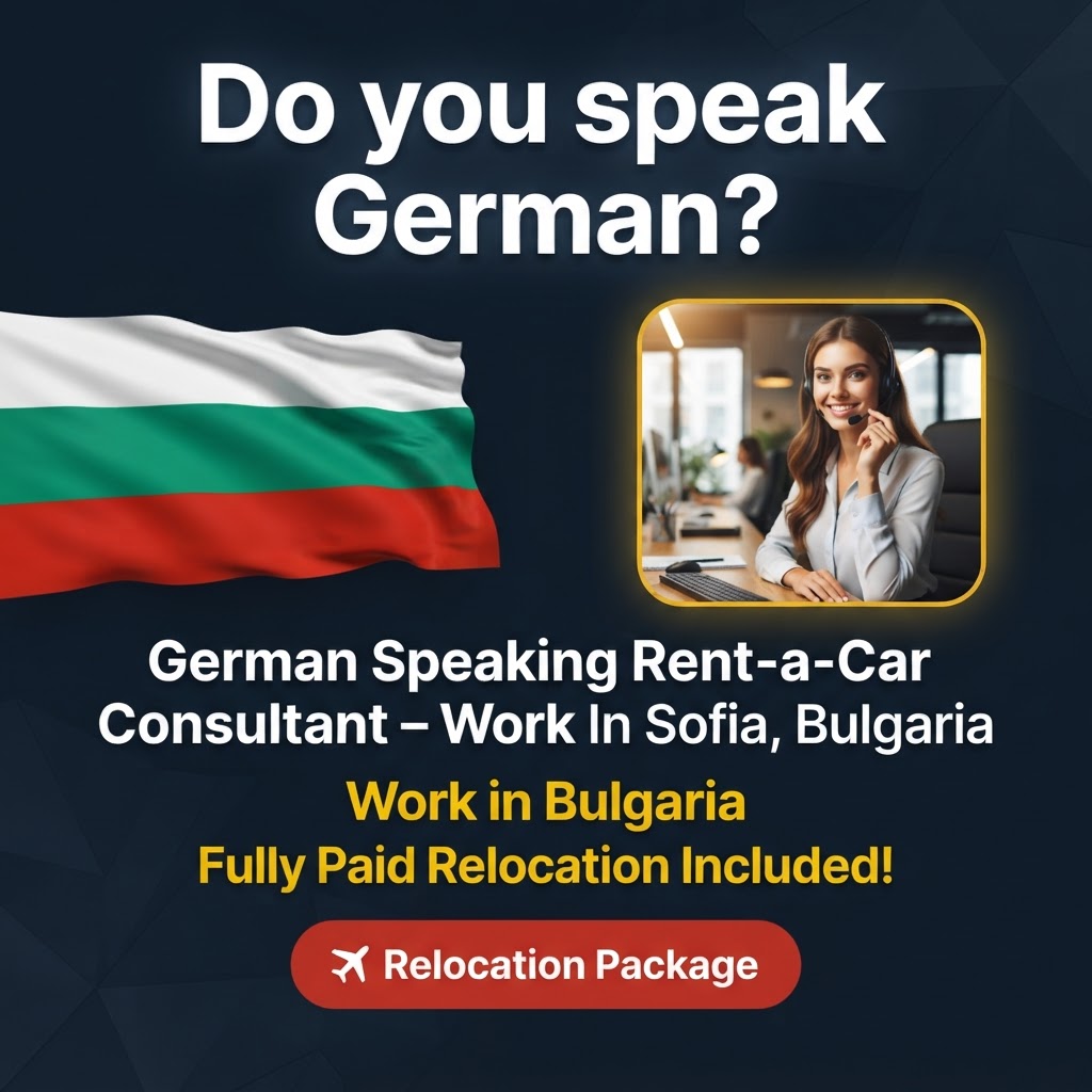 German Speaking Rent-a-Car Consultant – Work In Sofia, Bulgaria job in Bulgaria - Mercier Consultancy