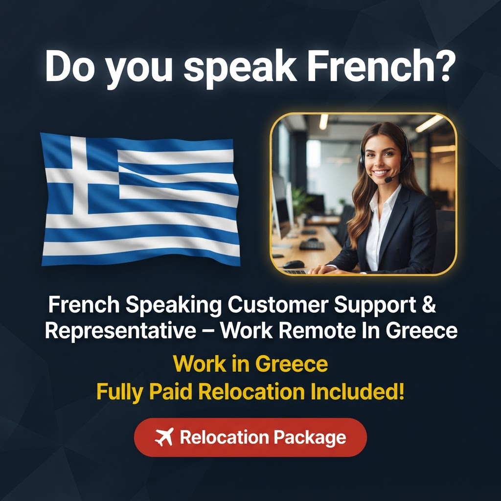 French Speaking Customer Support & Sales Representative – Work Remote In Greece