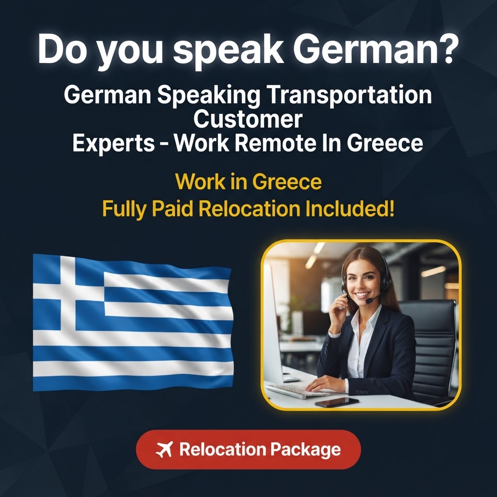 German Speaking Transportation Customer Experts – Work Remote In Greece job in Greece - Mercier Consultancy