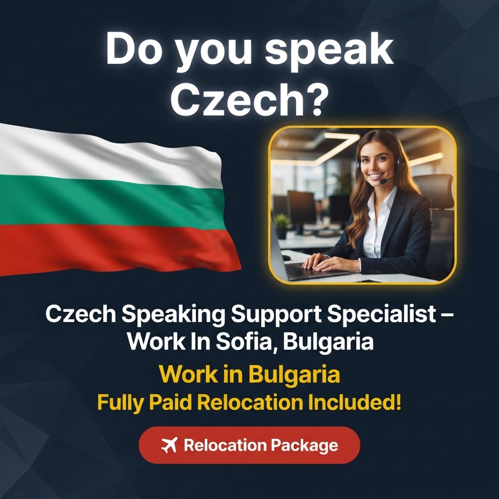 Czech Speaking Support Specialist – Work In Sofia, Bulgaria job in Bulgaria - Mercier Consultancy