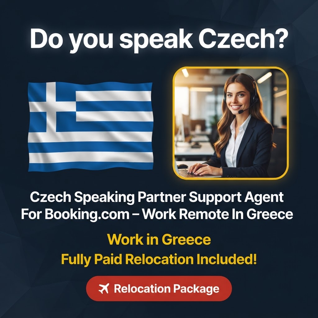 Czech Speaking Partner Support Agent For Booking.com – Work Remote In Greece job in Greece - Mercier Consultancy