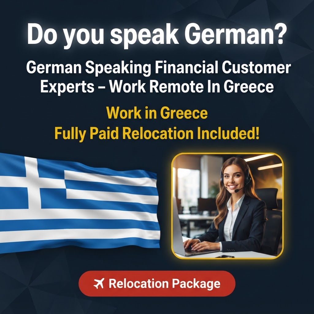 German Speaking Financial Customer Experts – Work Remote In Greece job in Greece - Mercier Consultancy