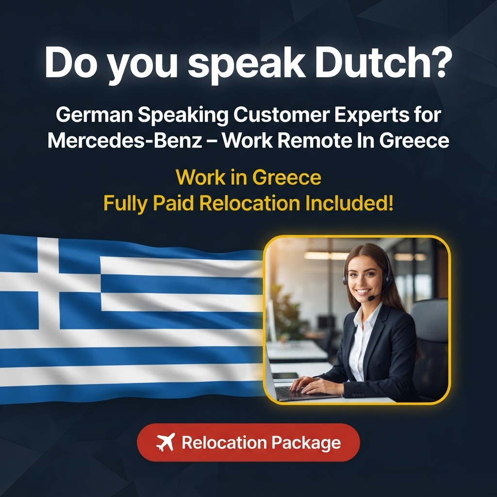 German Speaking Customer Experts for Mercedes-Benz – Work Remote In Greece job in Greece - Mercier Consultancy