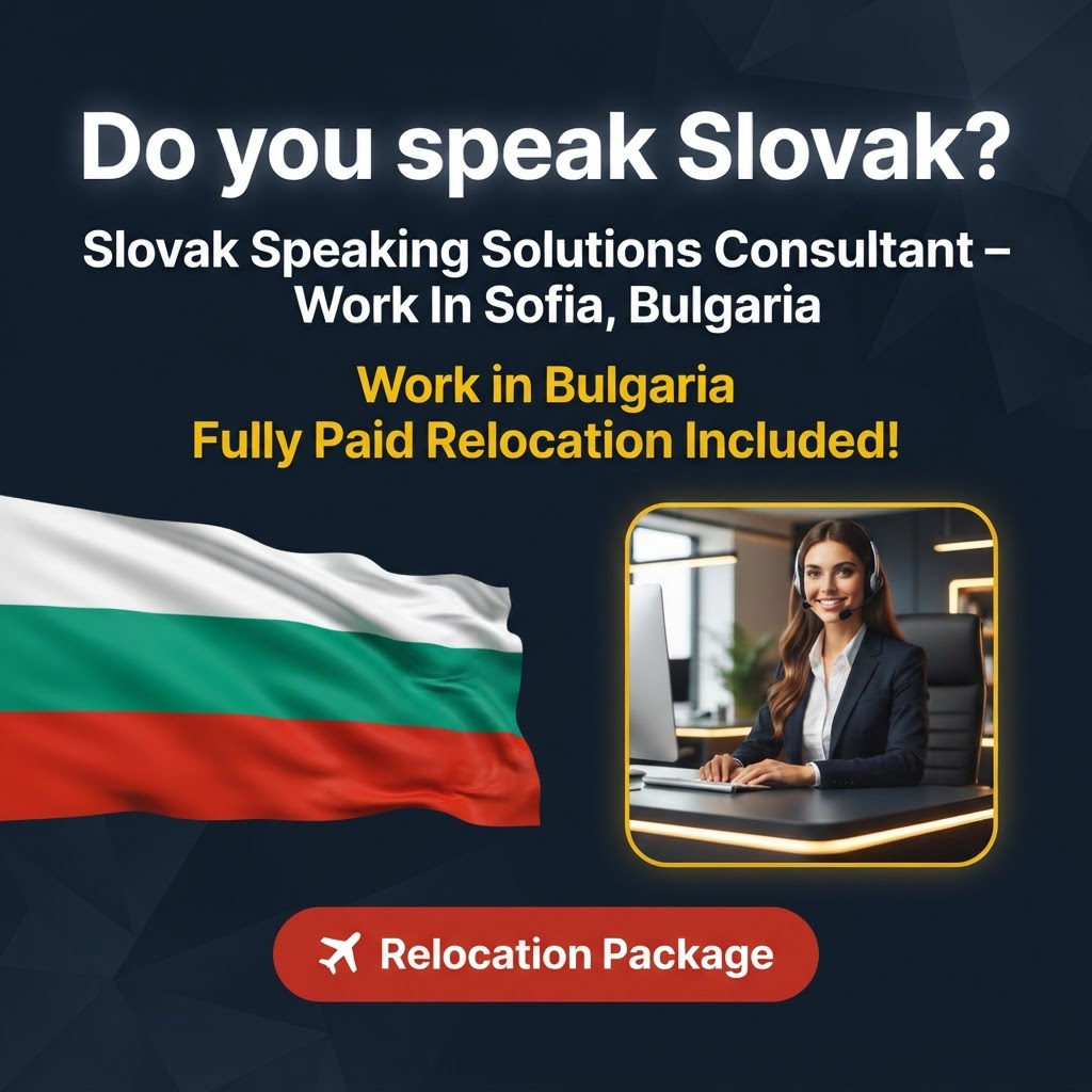 Slovak Speaking Solutions Consultant – Work In Sofia, Bulgaria job in Bulgaria - Mercier Consultancy